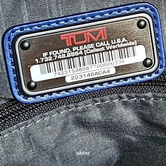 Rare Tumi Alpha Bravo Blue and Gray Weekender Bag Limited Colorway - Picture 3 of 11